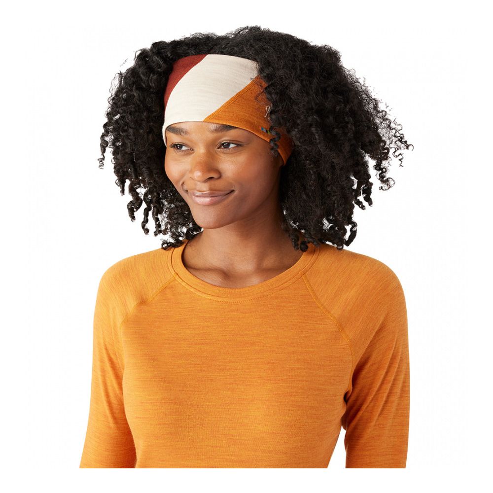 Smartwool THERMAL MERINO COLORBLOCK - Bandeau Homme medium orange