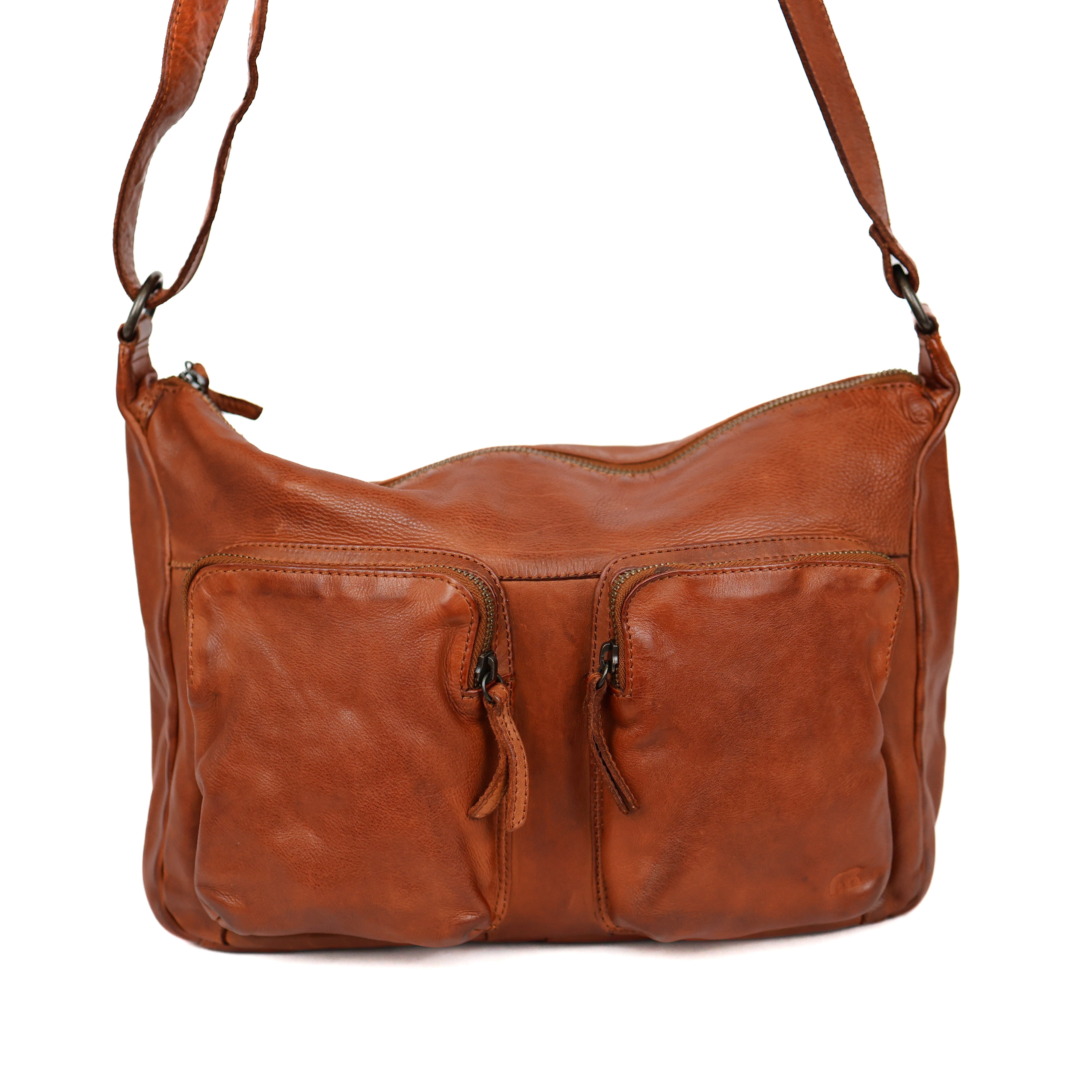 Schoudertas 'Fay' cognac COGNAC