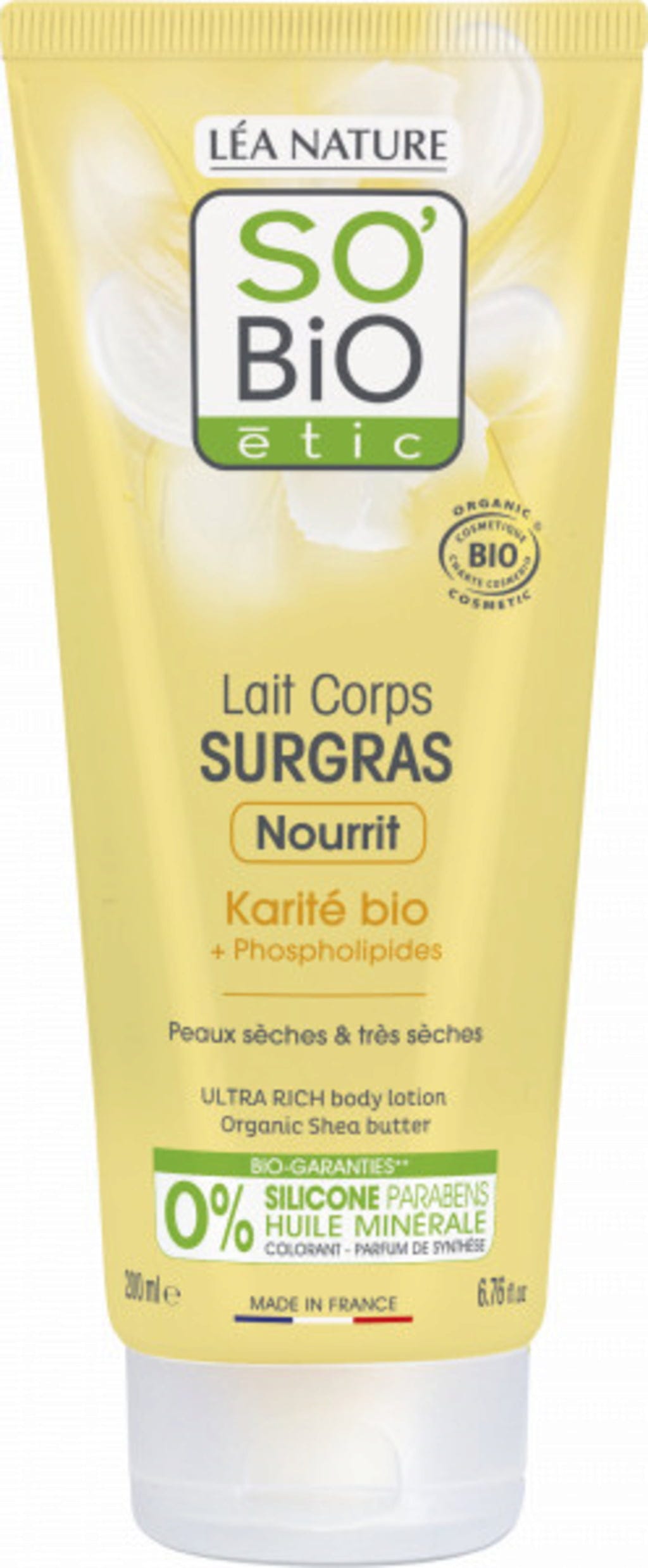 LÉA NATURE SO BiO étic  Rückfettende Körpermilch Bio-Sheabutter, 200 ml