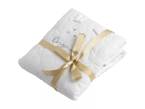 Couvre lit ovale pour berceau en coton