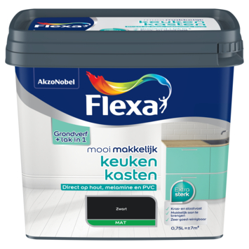 Flexa Mooi Makkelijk keukenkasten mat zwart 750 ml