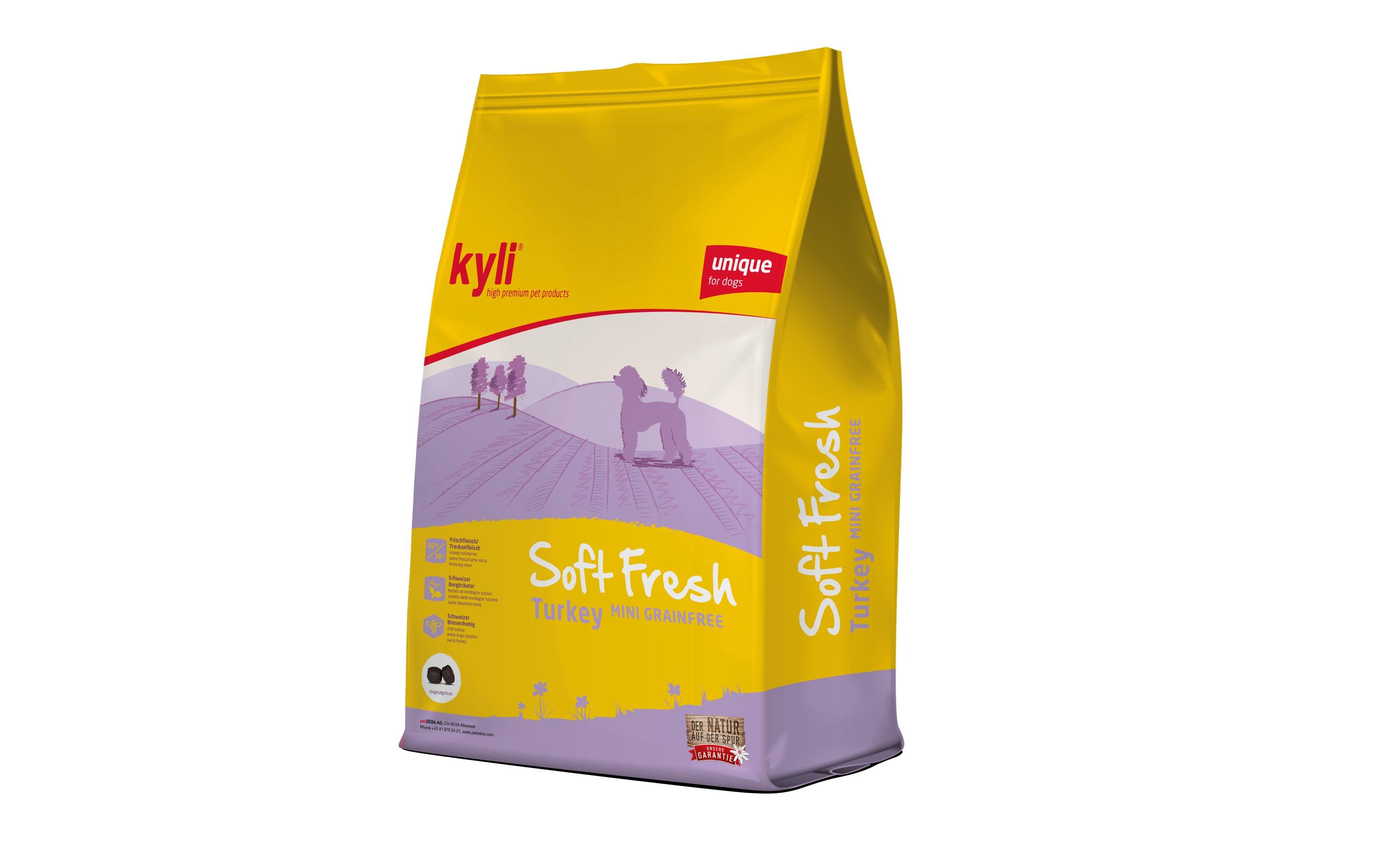 Halbfeuchtfutter SoftFresh Turkey Mini, 1.5 kgAlleinfuttermittel Soft für ausgewachsene (kleinere) Hunde