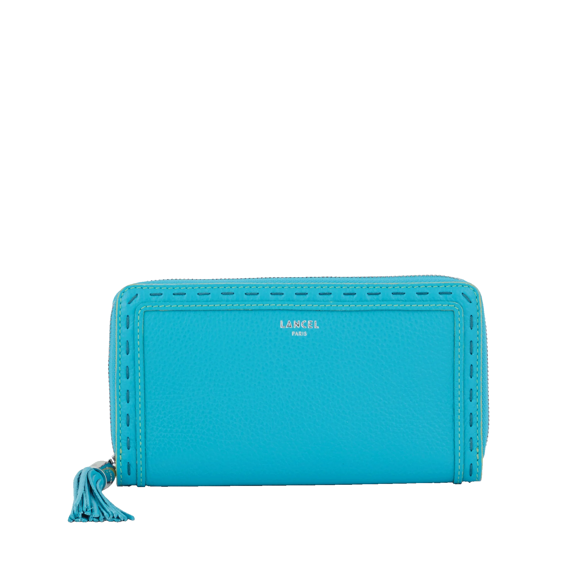 Portefeuille long zippé Premier Flirt de Lancel-Bleu ocean