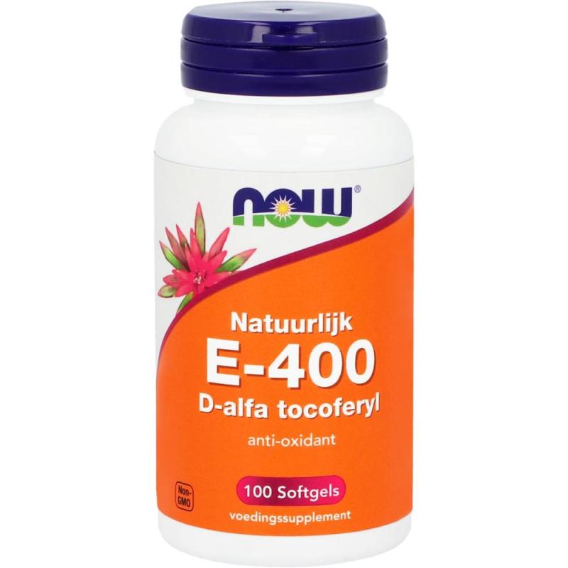 Now Natuurlijk E-400 D-alfa Tocoferyl 100 softgels