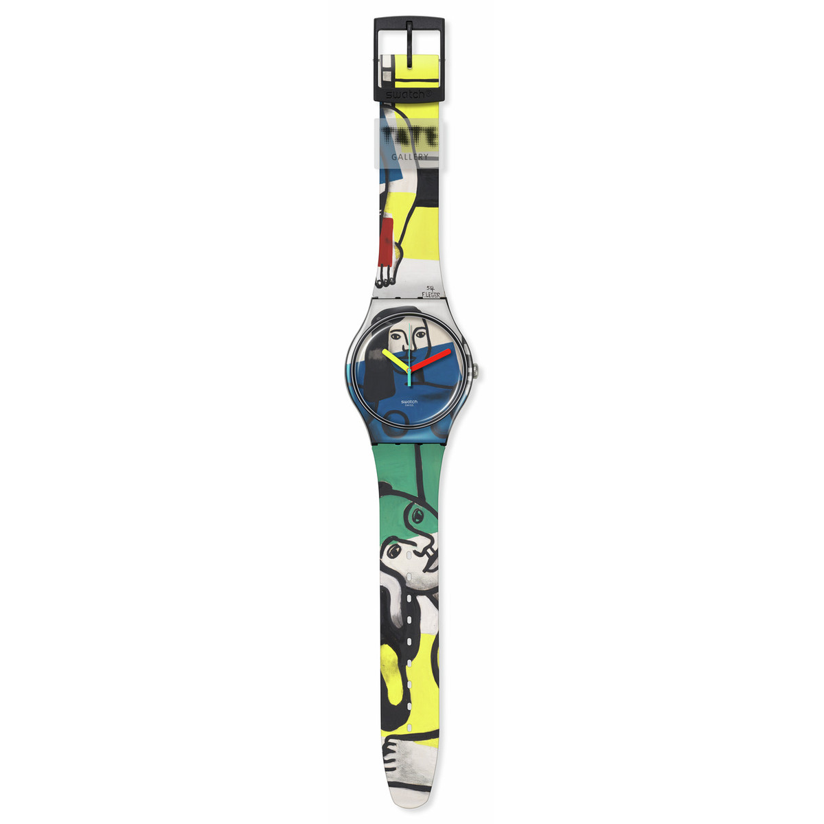Montre SWATCH New gent bioceramic Leger's two women holding flowers homme bracelet silicone multicolore