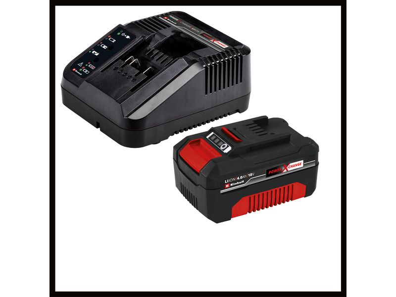 Einhell Akku-Gartengeräte-Set GE-CM 18/33 Li   GC-CT 18/24 Kit aus Rasenmäher, Rasentrimmer, Akku und Ladegerät