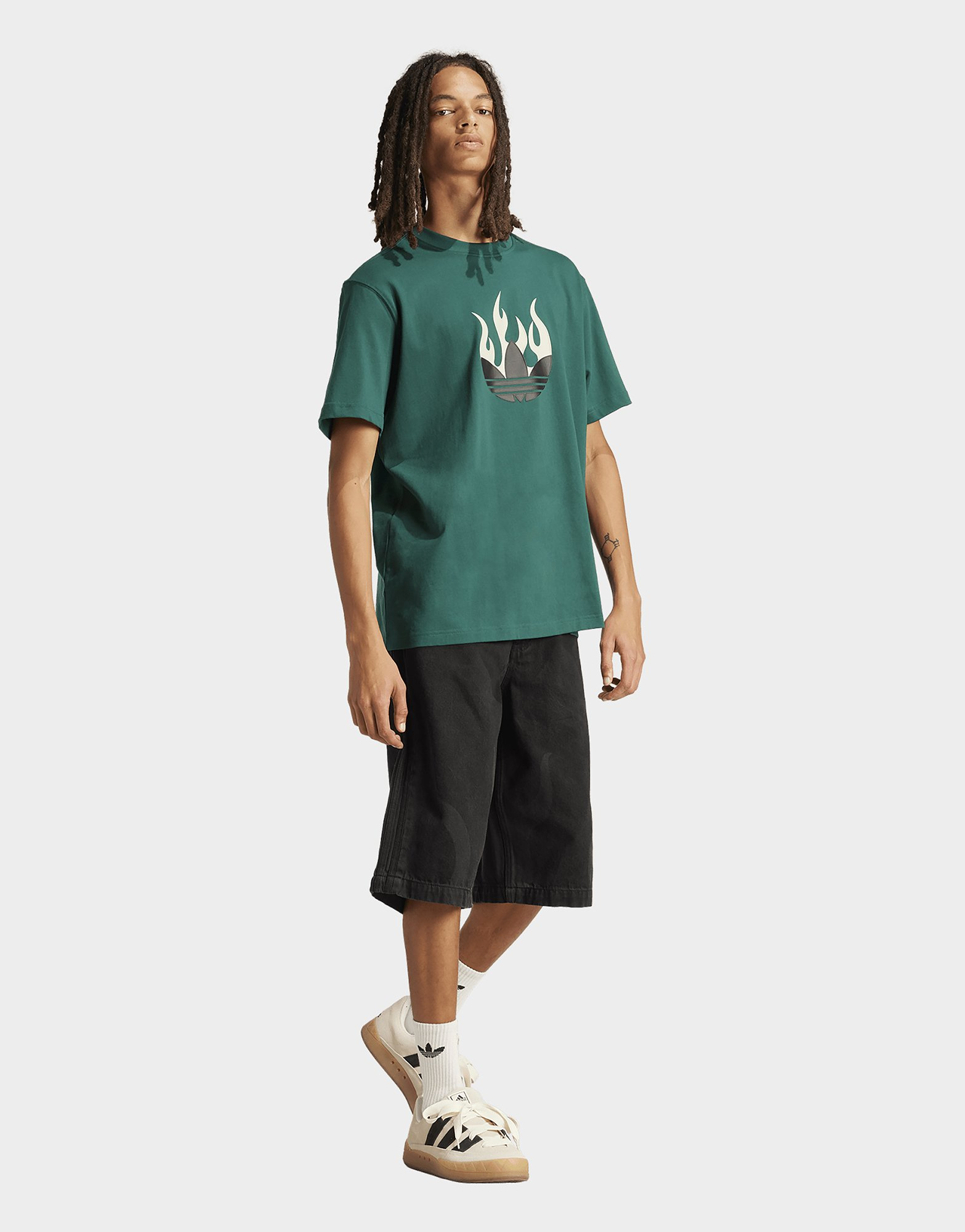 adidas T-shirt logo Flames
