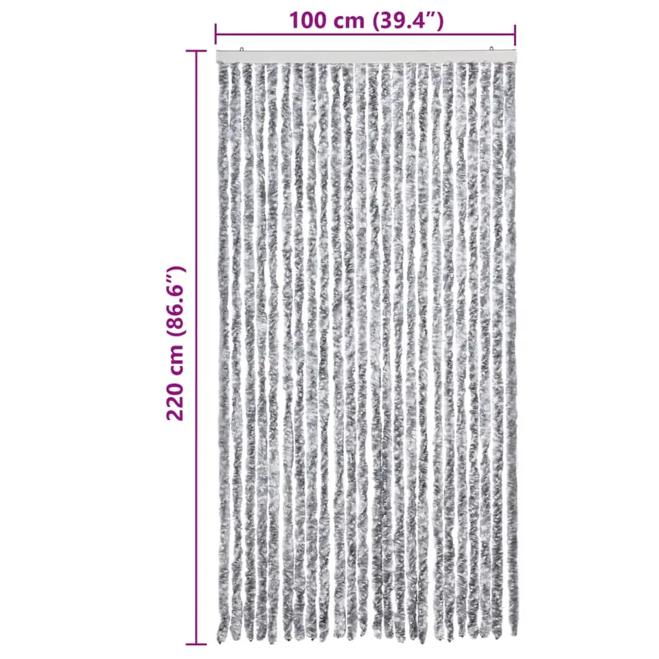 vidaXL - Insectengordijn - Multikleur - Polypropyleen - 100 x 220 cm
