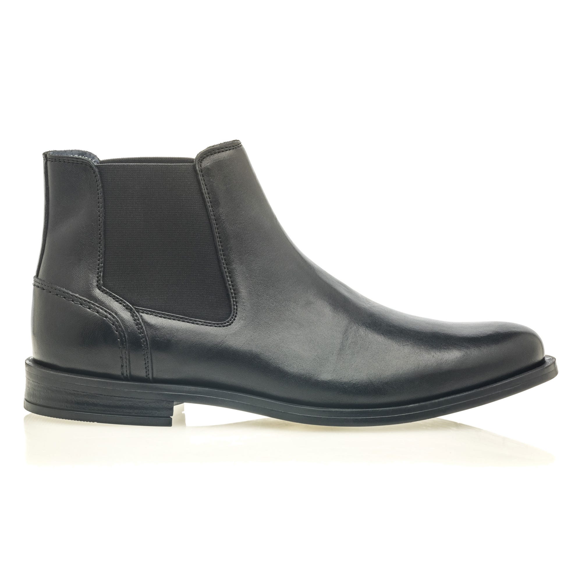 Boots chelsea Homme en cuir noir