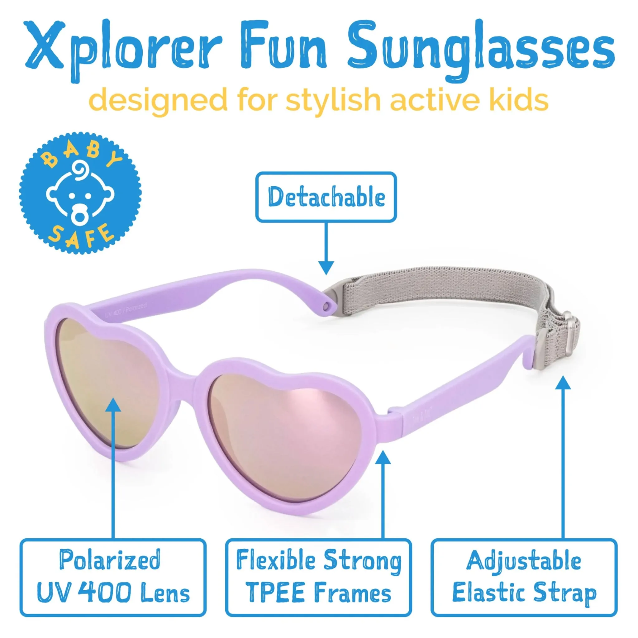 Jan & Jul Lunette Coeur 2-6ans - Lavande