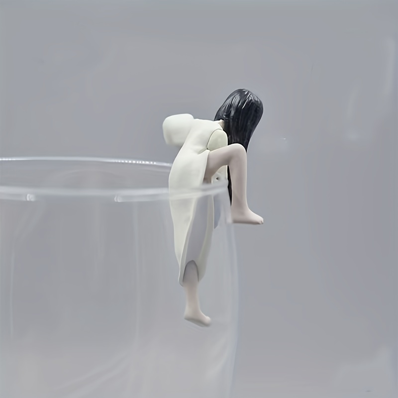 (2-tlg. Set) Halloween Trinkglas Zubehör Grusel Party Deko für Glas / Tasse / Becher - Horror Mädchen / Junge