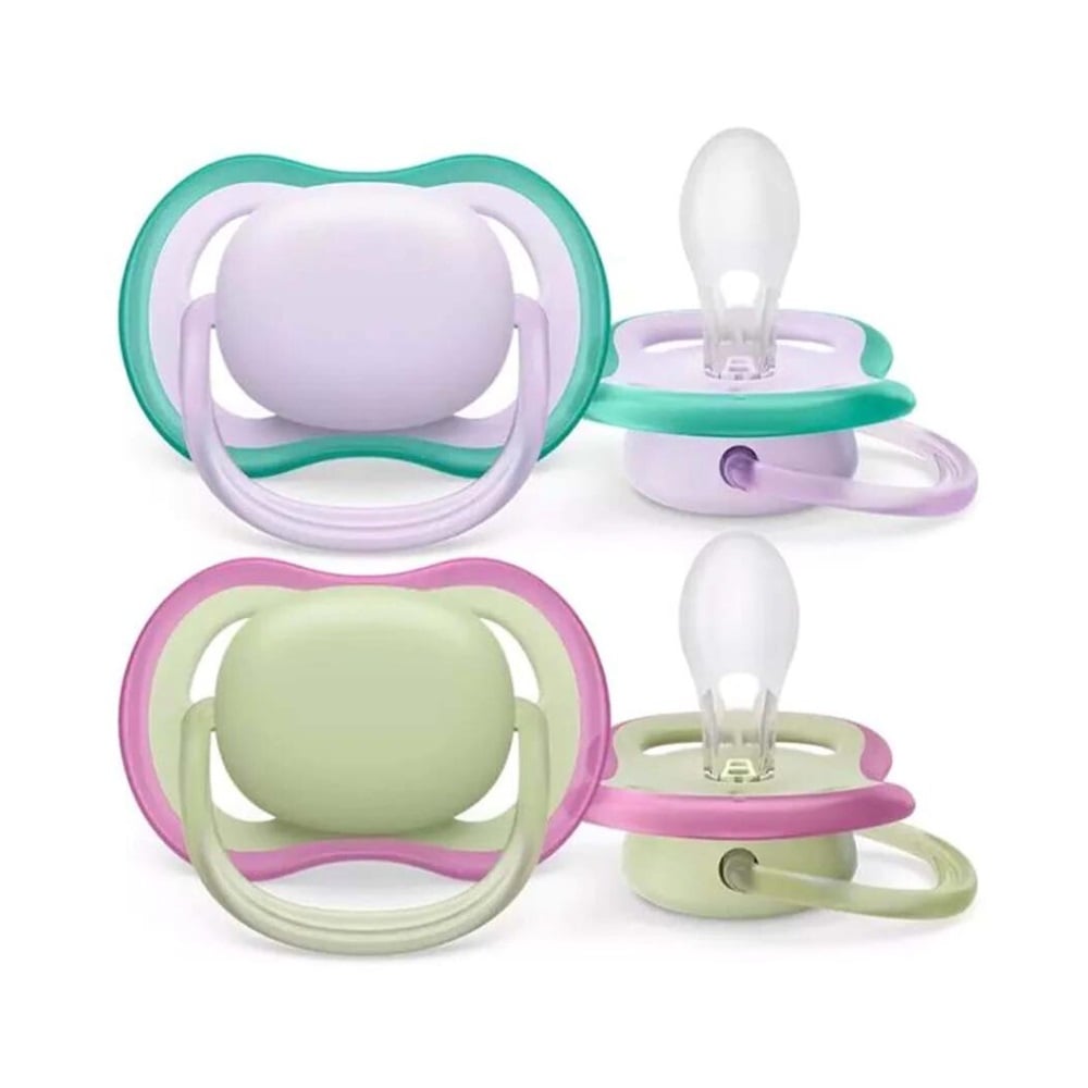 Avent Fopspeen 0-6M Ultra Air Pistache Lila (2 stuks)