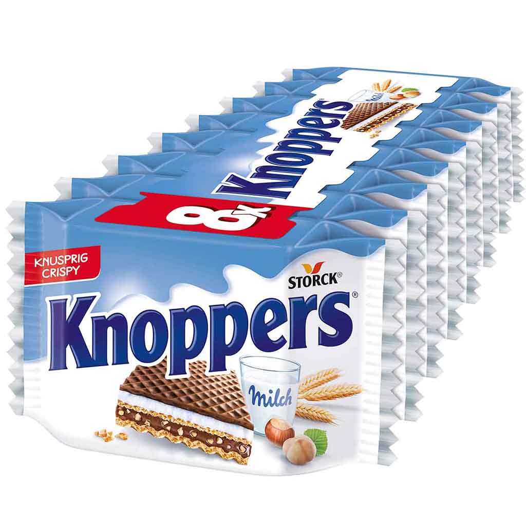 Knoppers Schnitte 8er 200g MHD:14.4.25