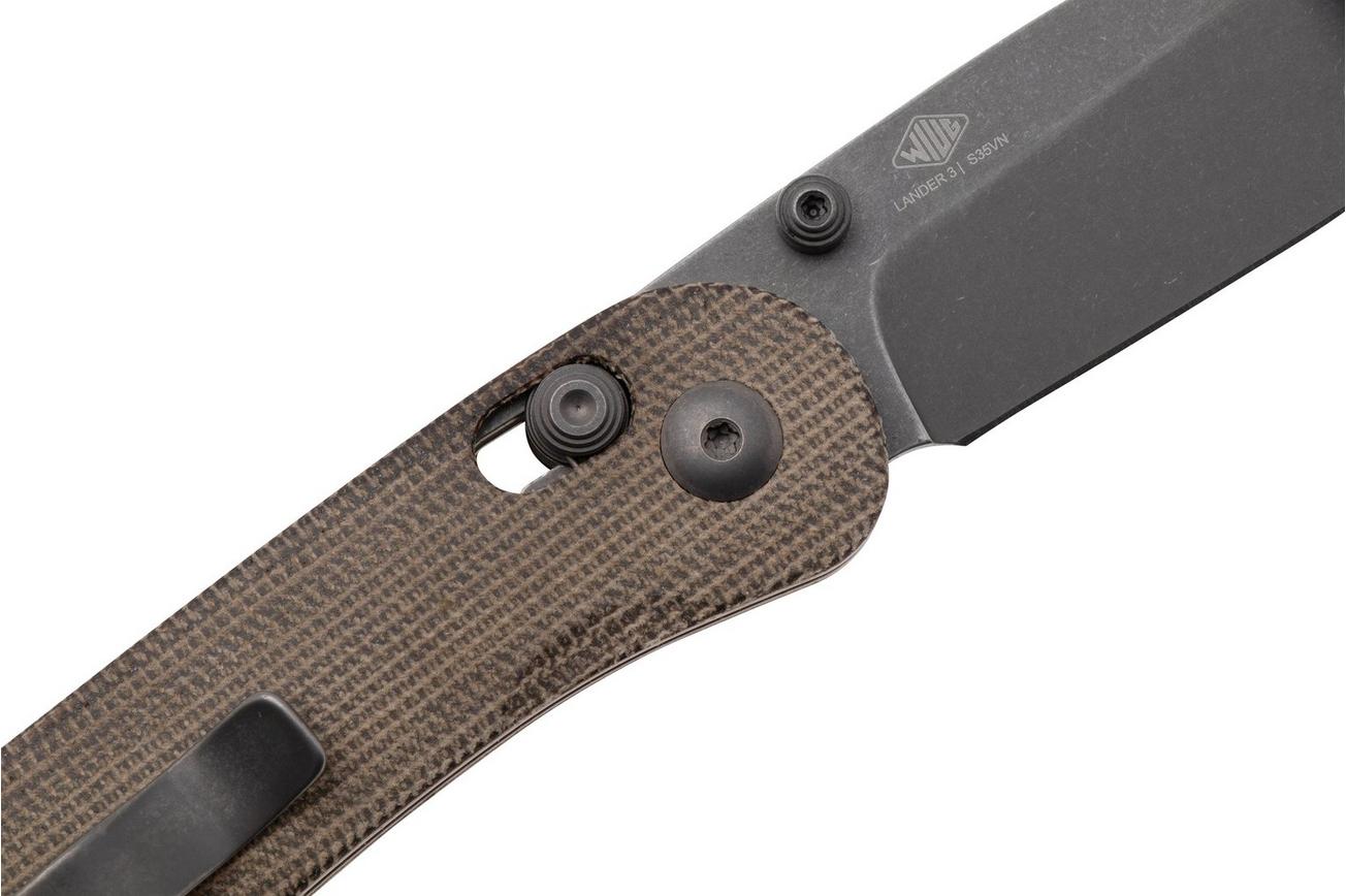 Knafs Lander 3 KNAFS-00397, Moondust S35VN, Moondust Canvas Micarta zakmes