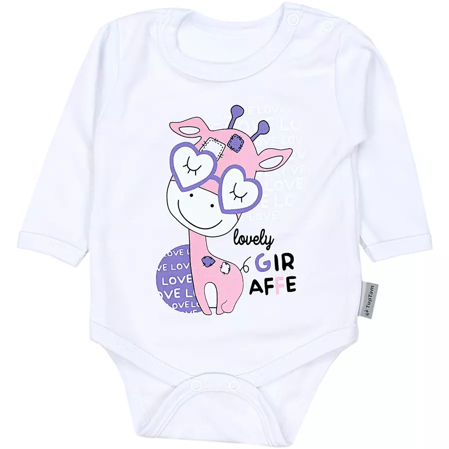TupTam Mädchen Baby Body Langarm Unifarben 5er Pack gelbgrau