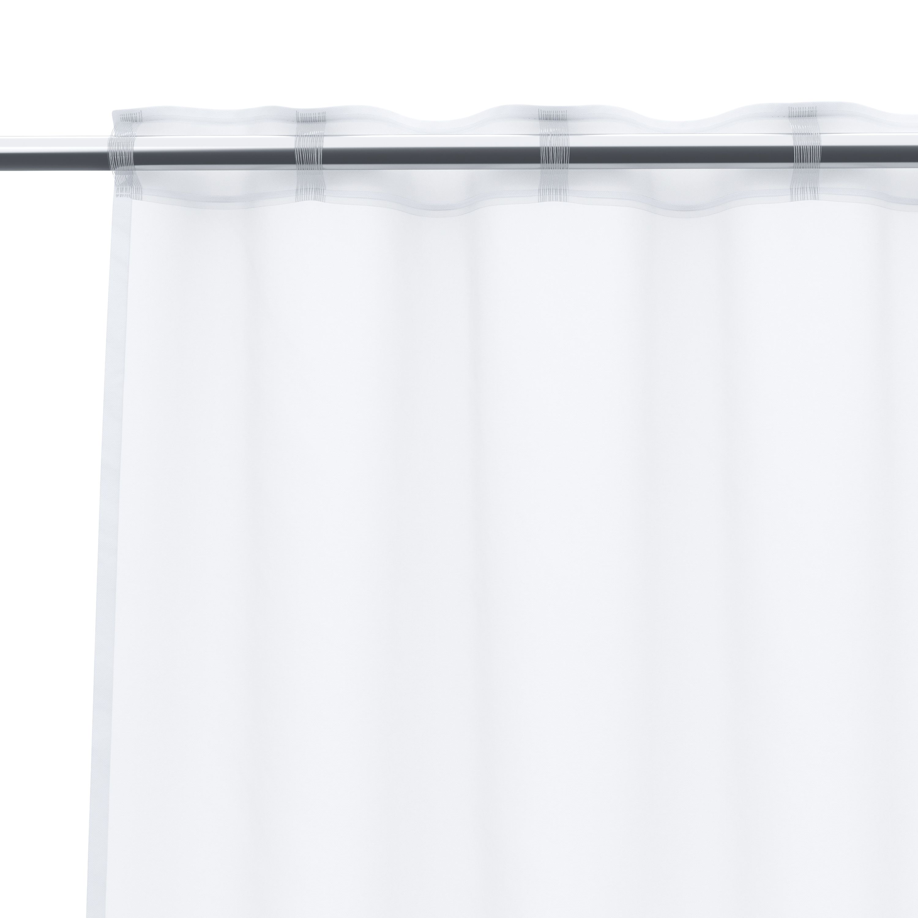Vorhang halbtransparent weiss 240 x 145 cm
