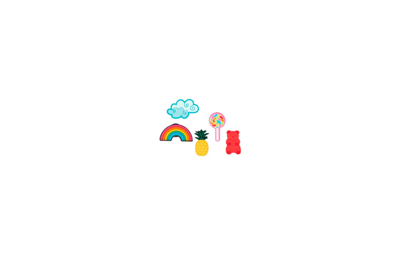 Crocs Jibbitz Happy Candy Schuhanstecker 5er Pack
