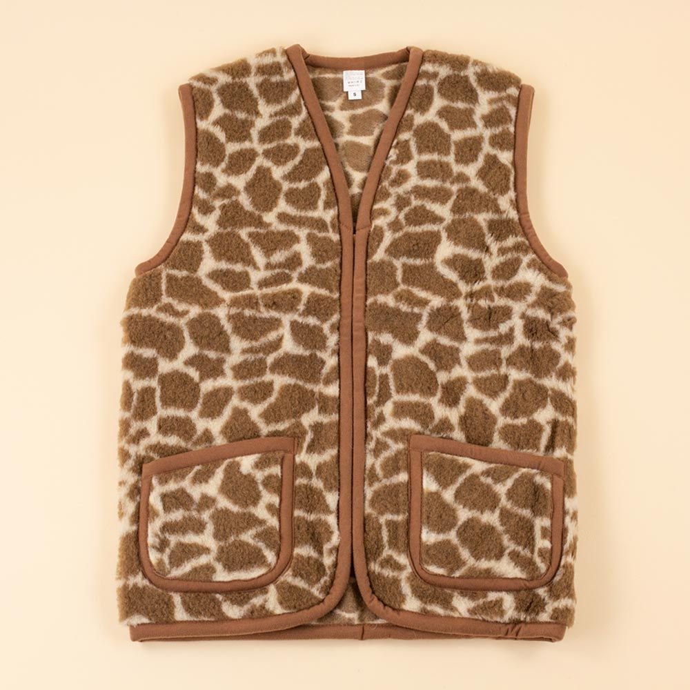 Moonrise dames wollen vest Giraffe