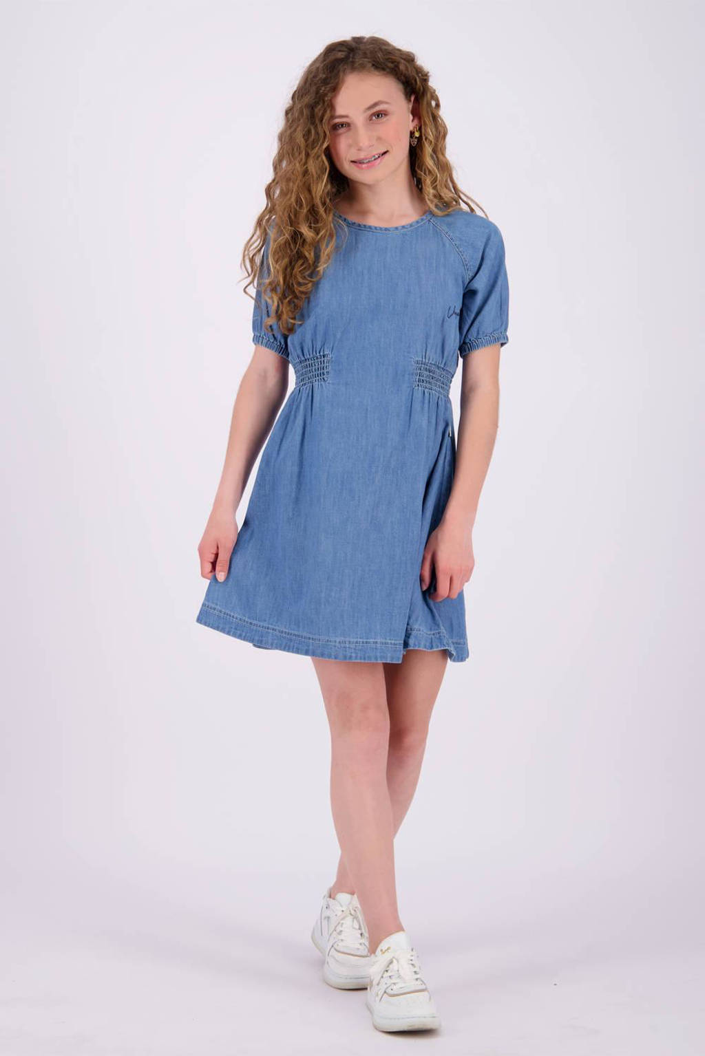 Vingino spijkerjurk mid blue wash