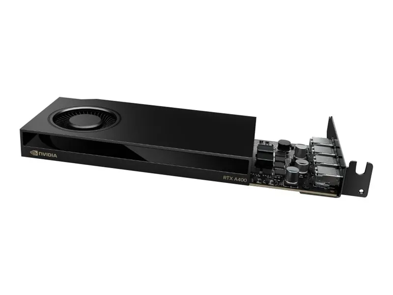 NVIDIA RTX A400 - grafikkort - RTX A400 - 4 GB GDDR6 - PCIe 4.0 x8 lavprofil - 4 x Mini DisplayPort