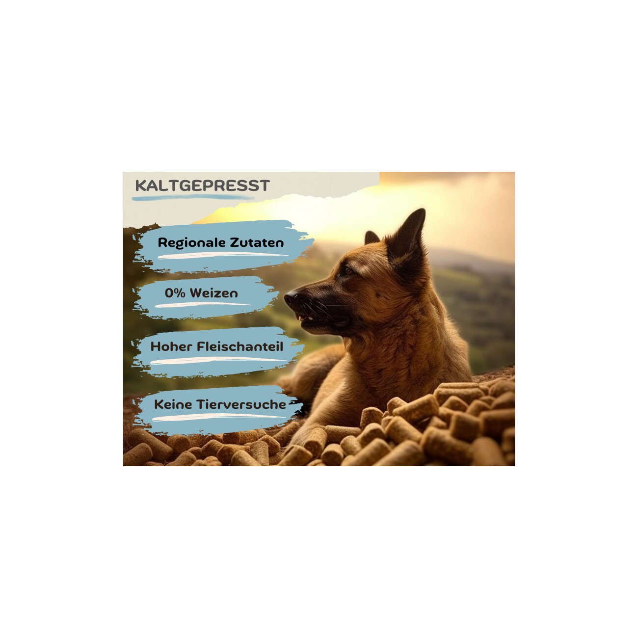 MyPetClub kaltgepresstes weizenfreies Hundefutter mit hohem Fleischanteil - 14.5 kg