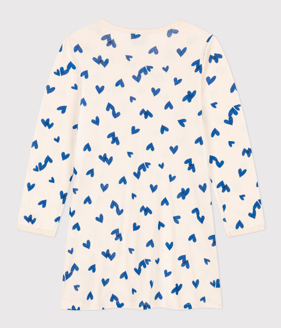 Chemise de nuit cœur petite fille en coton