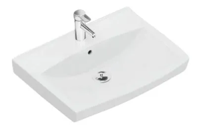 Ifö 15022, Rektangulær, Keramisk, Hvid