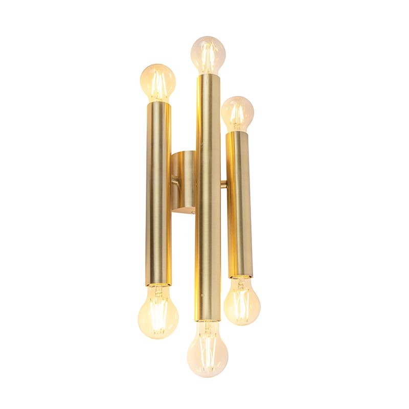 Hotel Chique wandlamp goud 6-lichts -Tubi