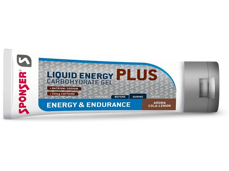 Sponser Nahrungsgel Liquid Energy Plus Cola-Lemon 18 x 70g Nahrungsgel zur Förderung von Energie/Rennrad