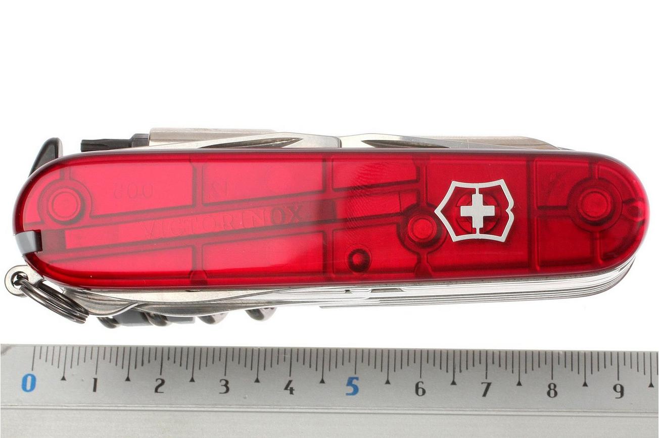 Victorinox CyberTool L transparant rood 1.7775.T Zwitsers zakmes