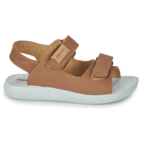 Geox - J SANDAL LIGHTFLOPPY - Marron / Blanc