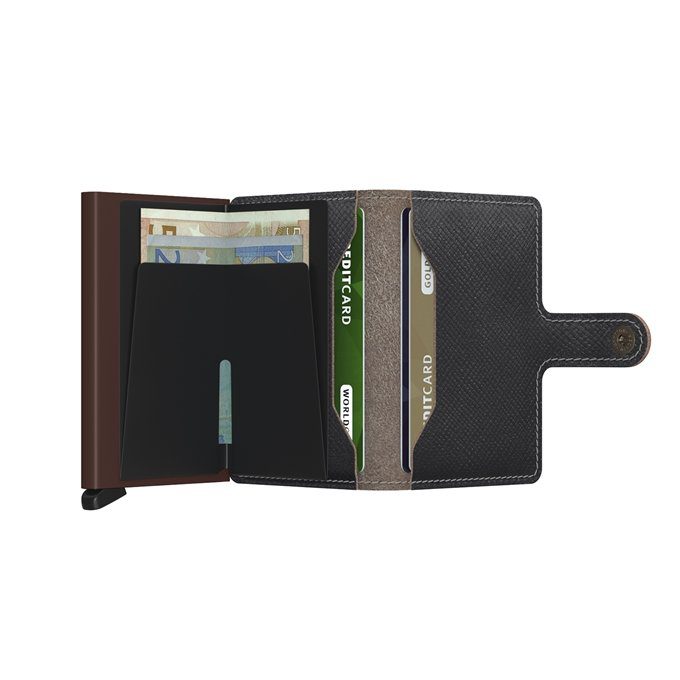 Secrid Miniwallet Saffiano Brown
