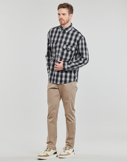 Selected - SLHLOOSEMASON-FLANNEL OVERSHIRT NOOS - Marine