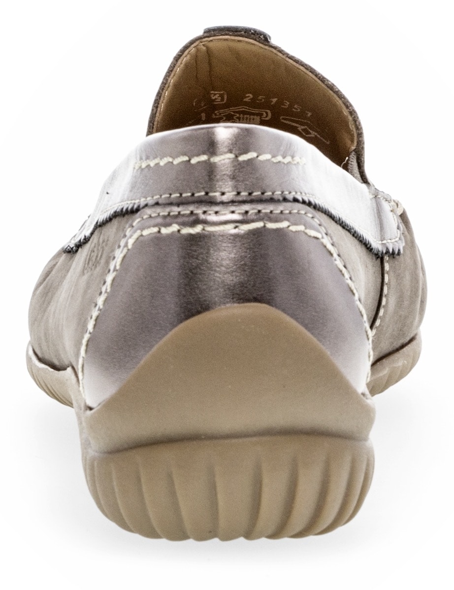 Gabor Mokassin »FLORENZ«  Slipper, Schlupfschuh mit Gummizug, Weite G (=weit)