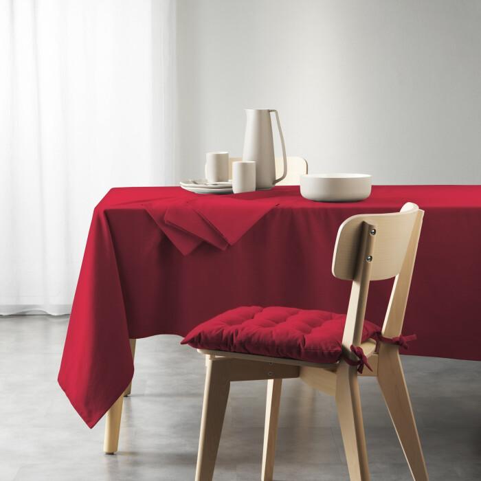 NAPPE RECTANGLE 140X240CM RECYCLE UNI BORDEAUX