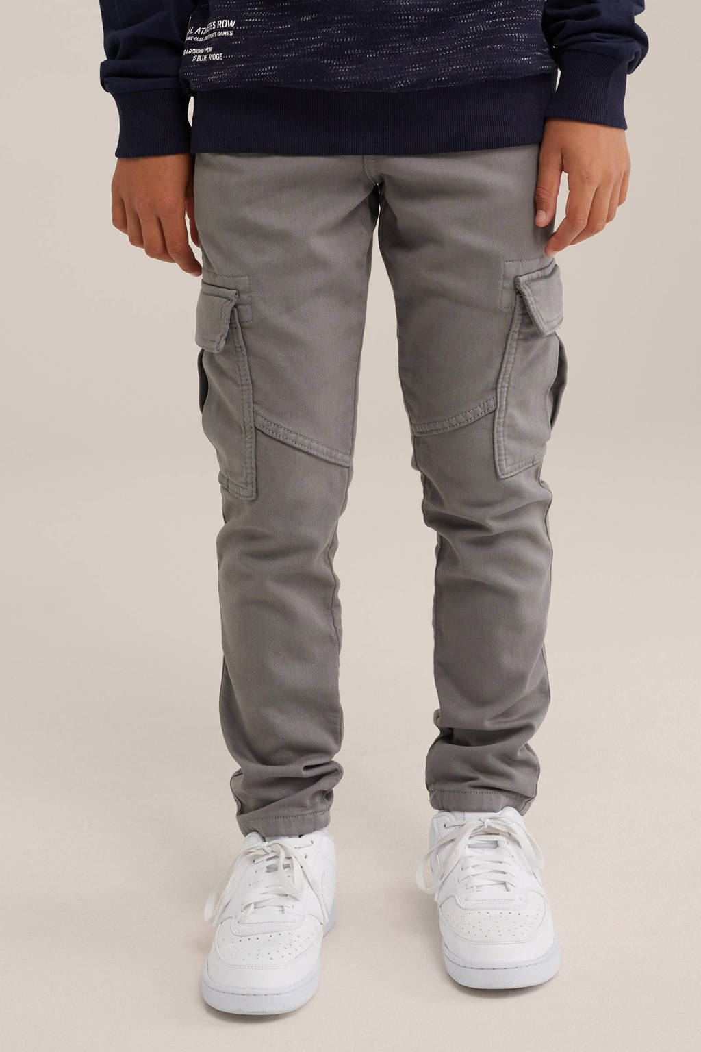 WE Fashion slim fit cargobroek