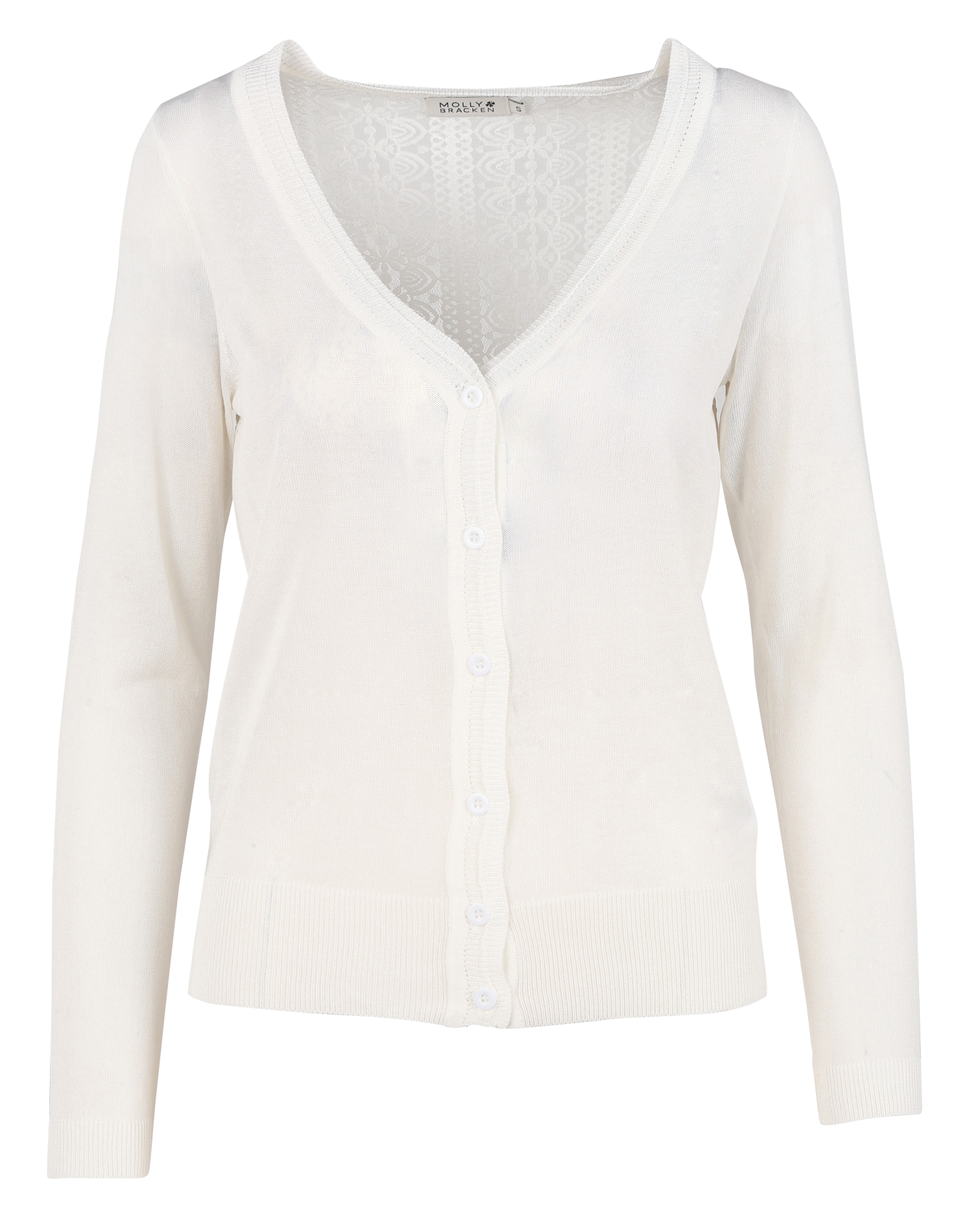 Gilet col V en viscose| Blanc