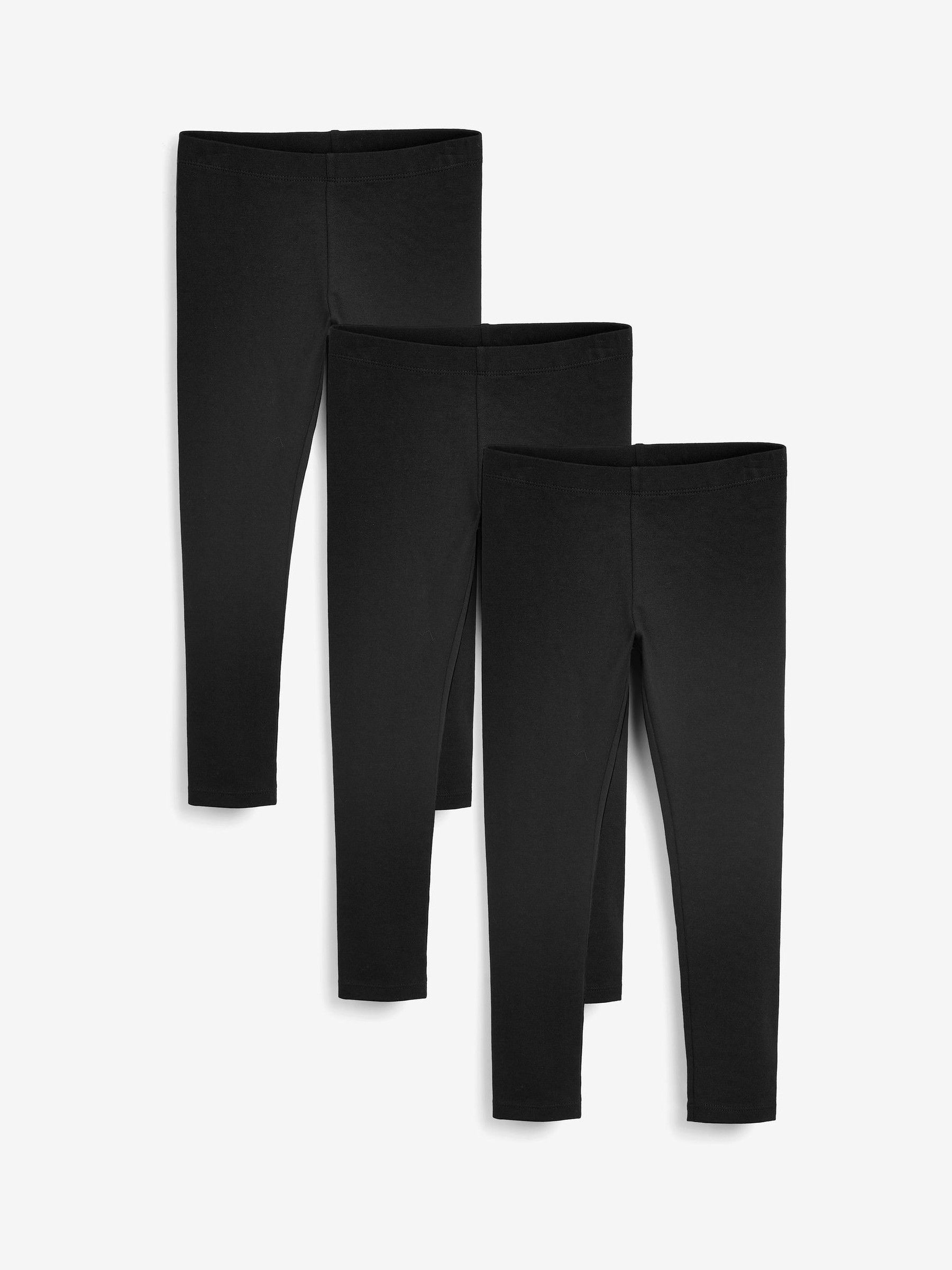 Zwart - Verpakking van 3 leggings (3-16 jr)