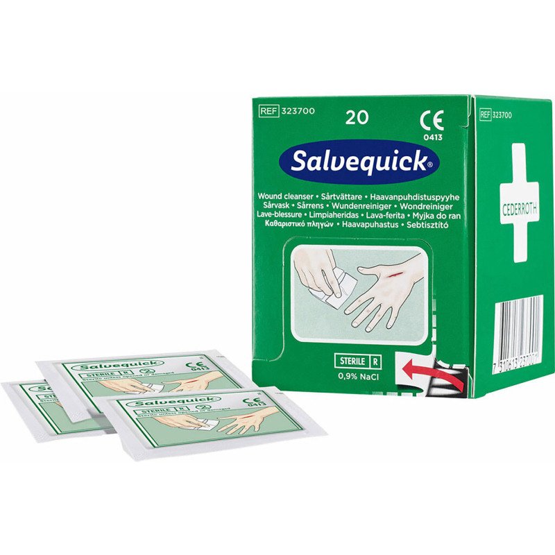 Lingette antiseptique pour plaies Salvequick Cederroth