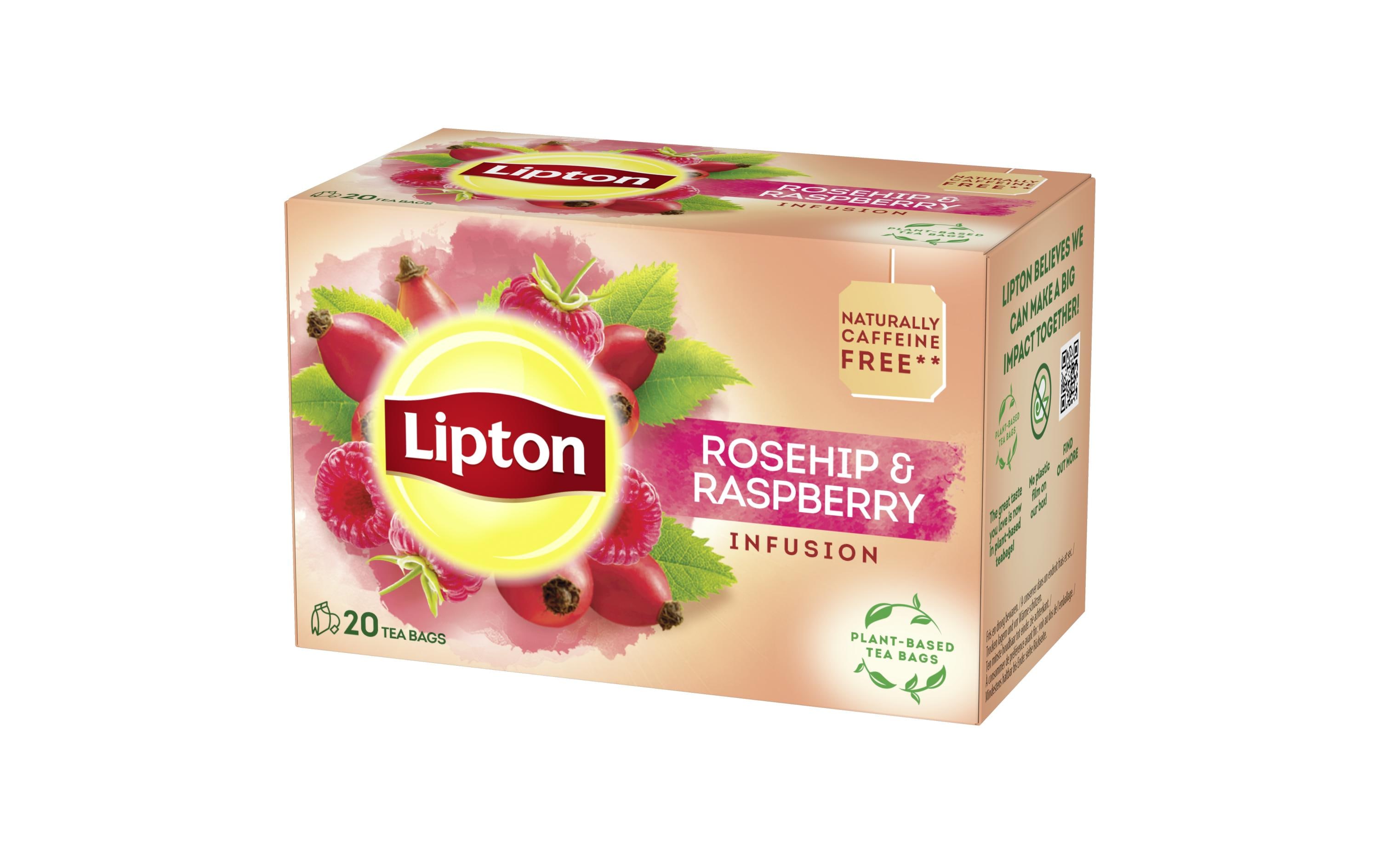 Teebeutel Roseship & Raspberry 20 StückTee aus Hagebutte, Hibiskus und Himbeere