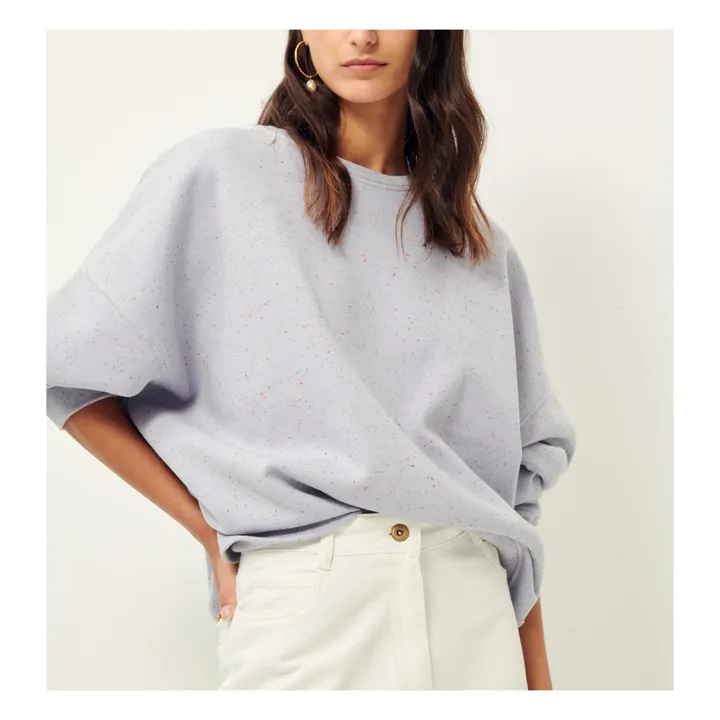 Sessùn Sweat Oversize Chebbi | Violet chiné