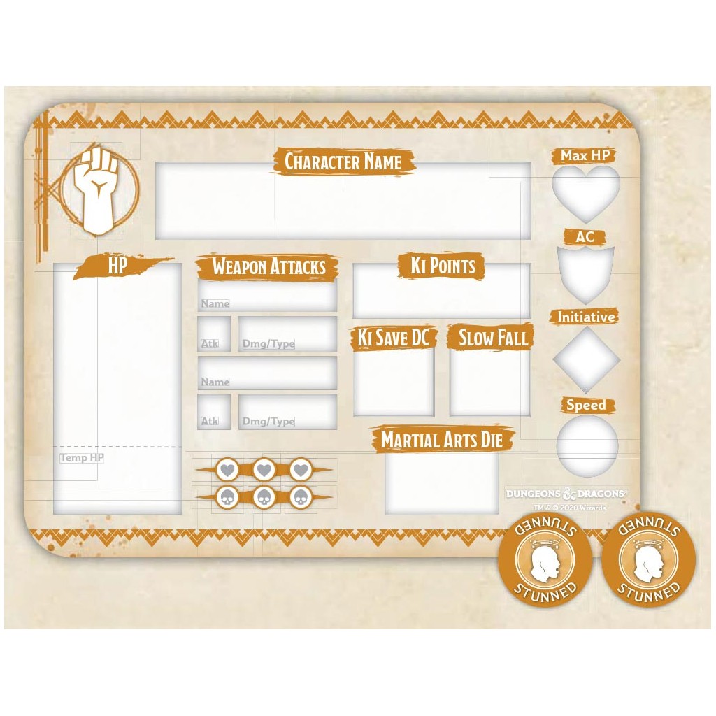 D&D - Monk Token Set