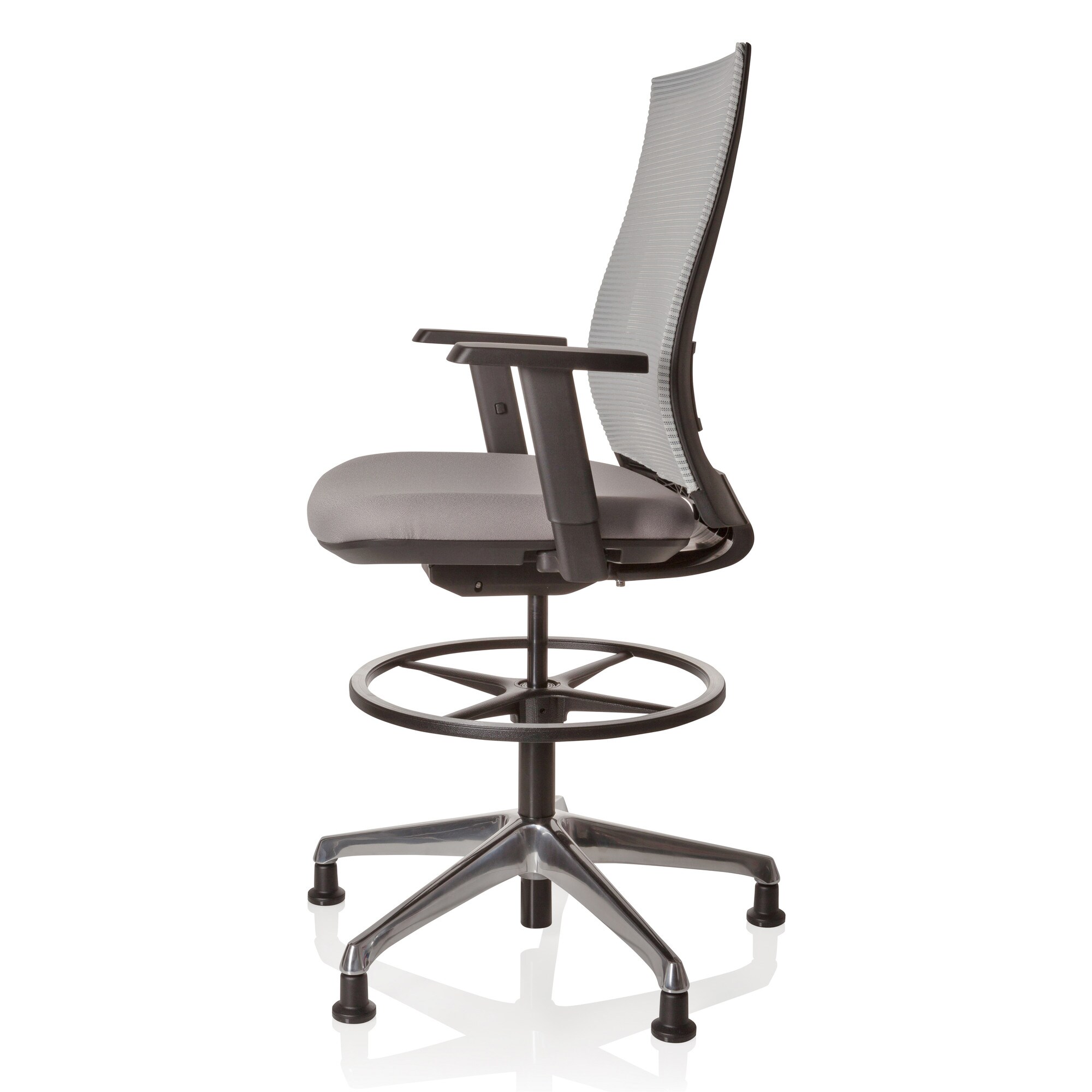 Counterstuhl TOP WORK 99 Stoff/Netzstoff mit Armlehnen (höhenverstellbar) hjh OFFICE