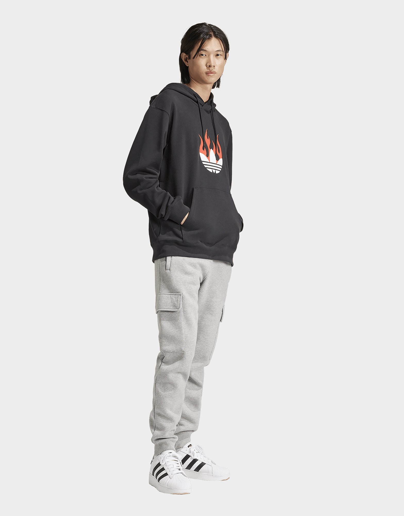 adidas Sweat-shirt à capuche Flames Logo