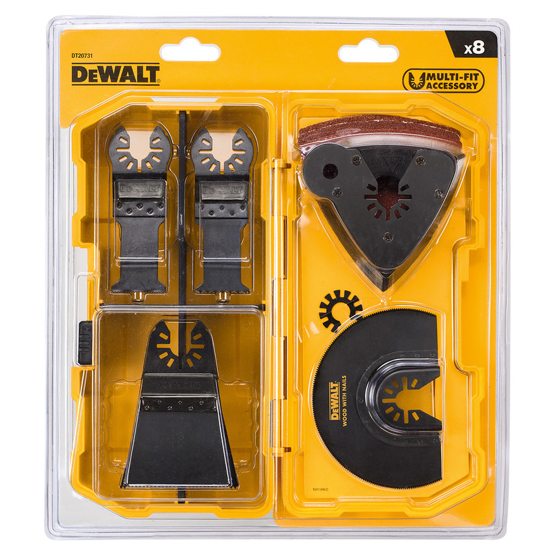 DeWALT multitool zaagbladenset 8-delig