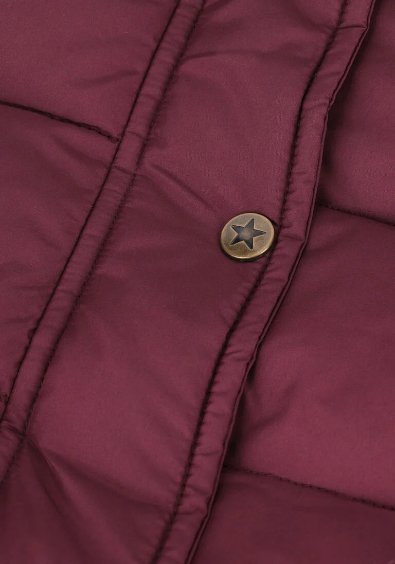 LIKE FLO aubergine like flo gewatteerde jas f207-5200