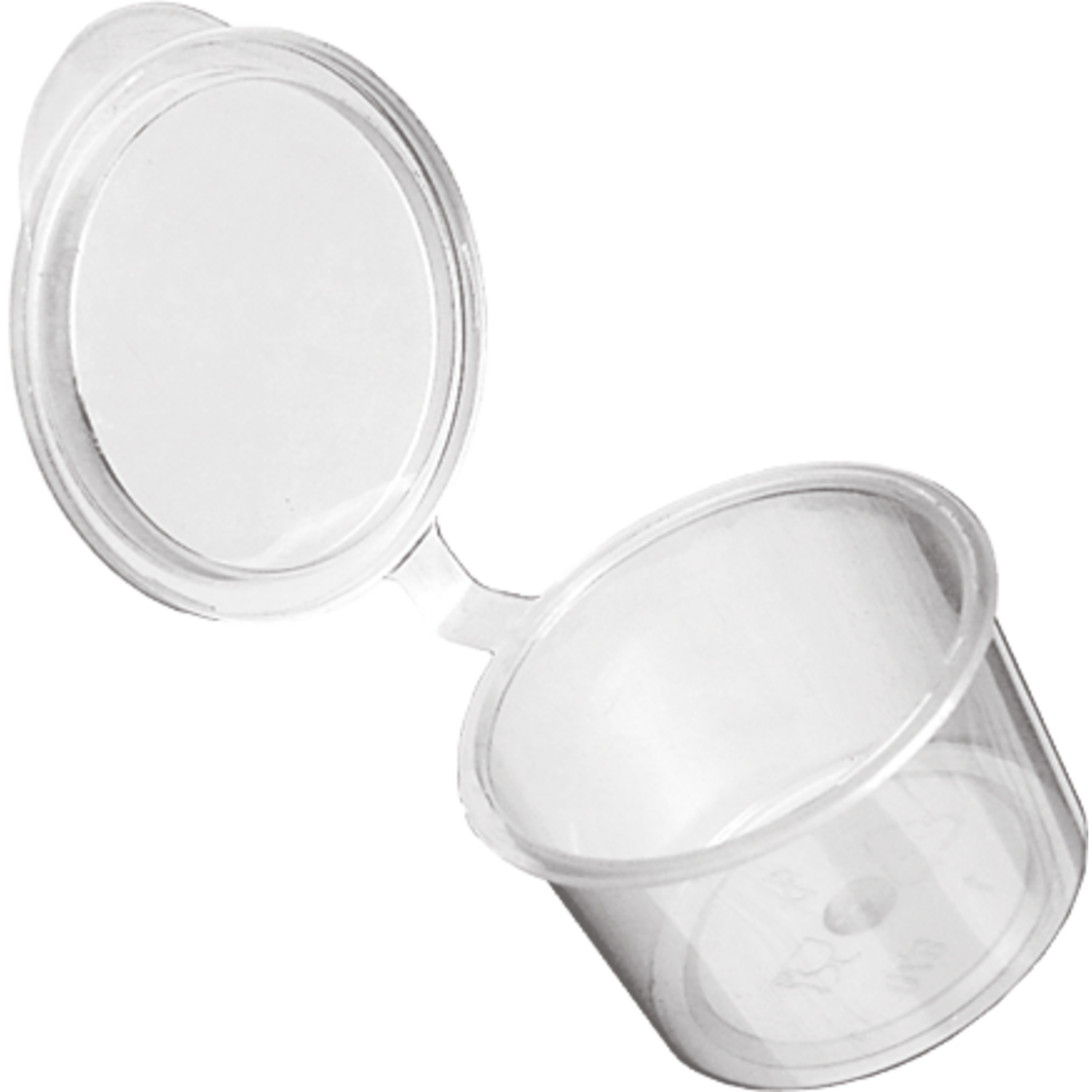 Cup, sambalpotje, met deksel, pP, 10ml, Ø 20mm, transparant