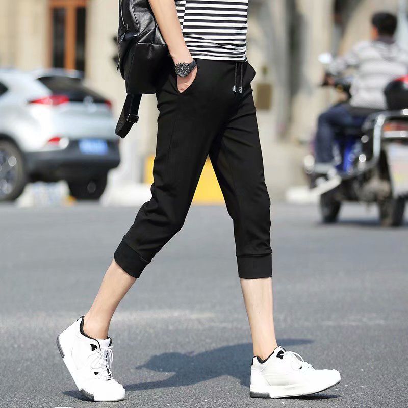 Acrius - Slim-cut cropped broek