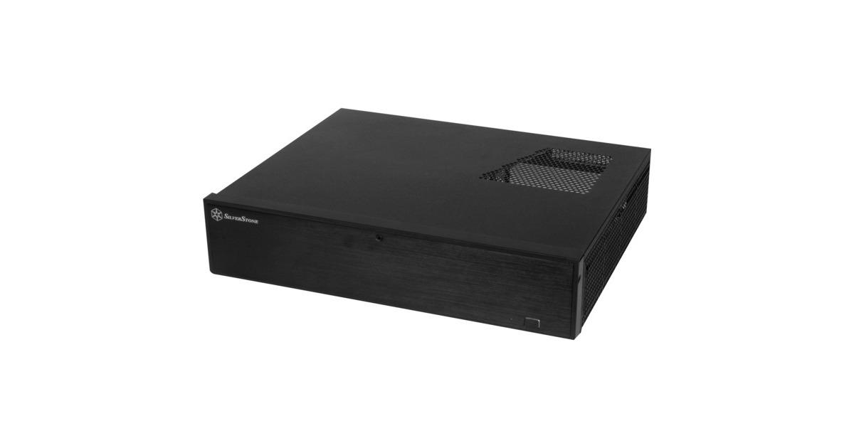 SilverStoneML04B HTPC behuizing  (Zwart | 2x USB-A)