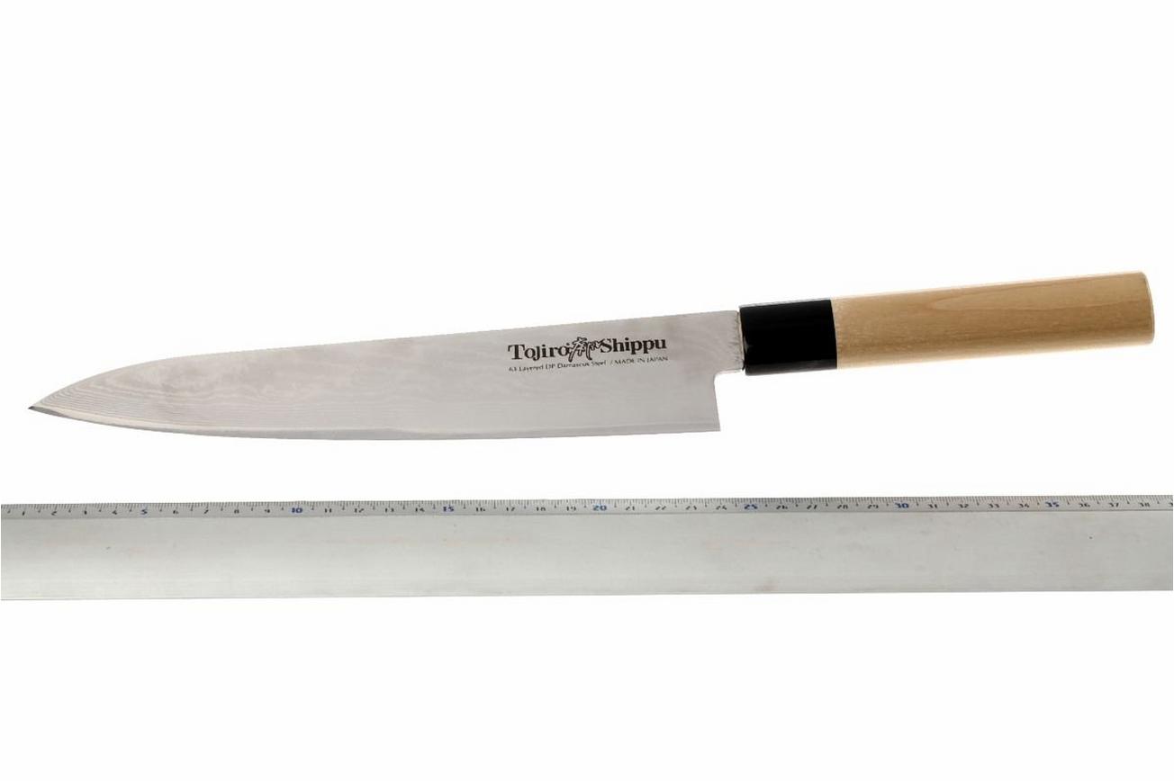 Tojiro Shippu 63 laags damast, koksmes 24 cm
